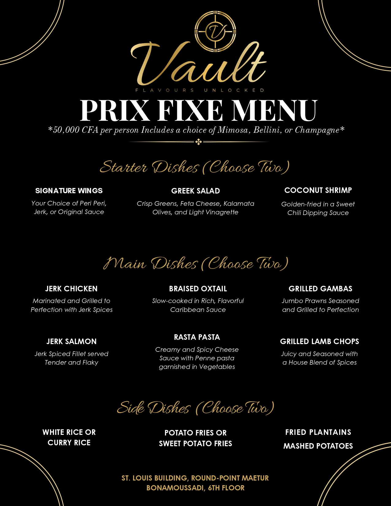 Prix-Fixe Menu